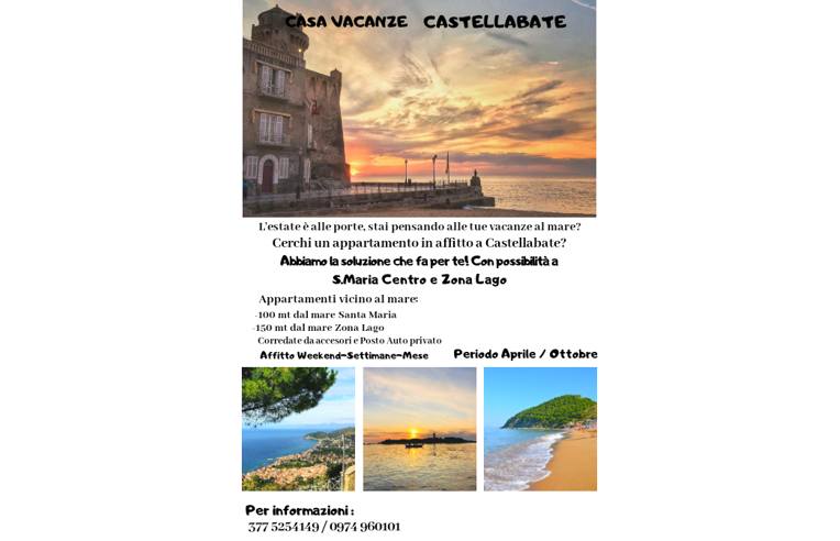 Affitto Appartamento Vacanze a Castellabate, Frazione Santa Maria Di Castellabate
