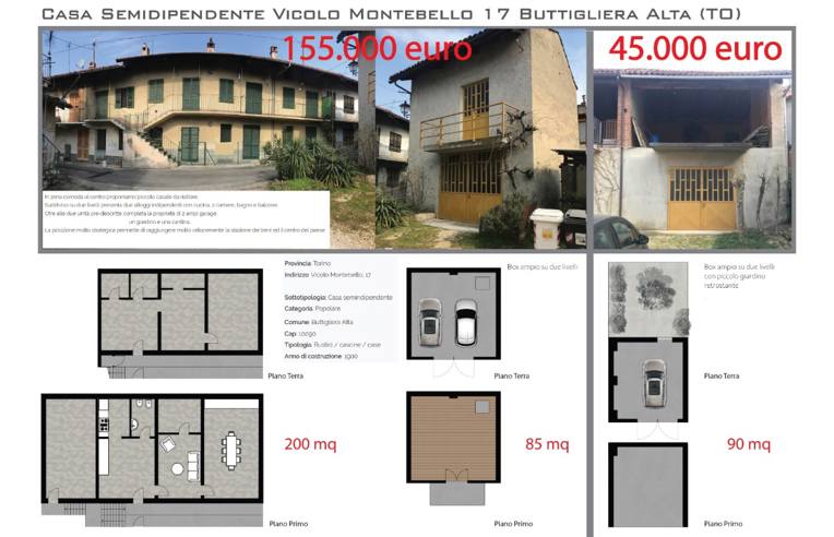 Casa indipendente in vendita a Buttigliera Alta, Vicolo Montebello 17