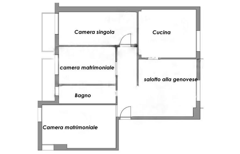 Appartamento in vendita a Genova, Zona Foce