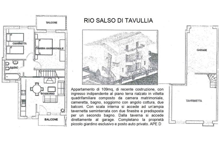 Villetta a schiera in vendita a Tavullia, Frazione Rio Salso