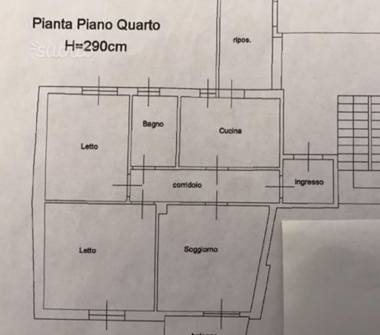 Trilocale in vendita a Cagliari, Frazione Centro città