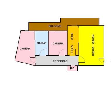 Trilocale in vendita a Casoria, Frazione Arpino
