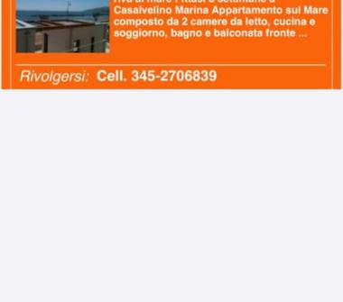 Affitto Appartamento Vacanze a Casal Velino, Frazione Marina Di Casal Velino, Lungomare Pietro Speranza 147