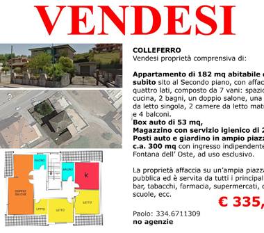 Trilocale in vendita a Colleferro (Roma)