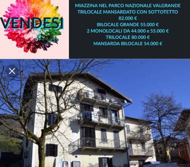 Trilocale in vendita a Miazzina (Verbano-Cusio-Ossola)