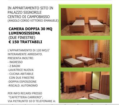 Affitto Stanza Doppia a Campobasso (Campobasso)