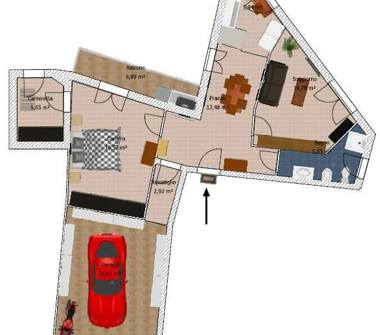 Trilocale in vendita a Bibbiena, Frazione Partina, Via Rosa Scoti Franceshi 27