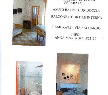 Monolocale in affitto a Milano, Zona Lambrate, Via Pietro Andrea Saccardo 46