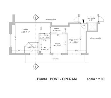 Trilocale in affitto a Roma, Zona Cesano di Roma, Via Gargano 23