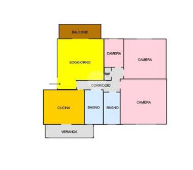 Quadrilocale in vendita a Palermo, Zona Villagrazia, Via villagrazia 134