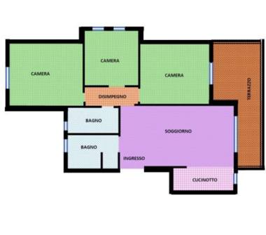 Quadrilocale in affitto a Bologna, Zona San Vitale, Via Giuseppe Rivani 47