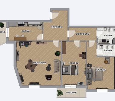 Quadrilocale in vendita a Roma, Zona Romanina, Piazzale di Ponte Milvio 1