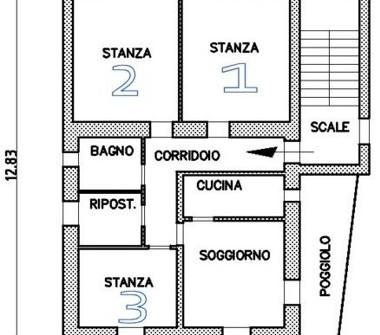 Affitto Stanza Doppia a Trento, Frazione Povo-Pantè, Via Sabbioni 30
