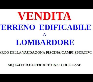 Terreno Edificabile Residenziale in vendita a Lombardore (Torino)