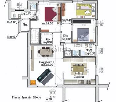 Appartamento in vendita a Capalbio, Frazione Capalbio Stazione