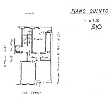 Trilocale in affitto a Torino, Zona Lingotto, Via Tunisi 125
