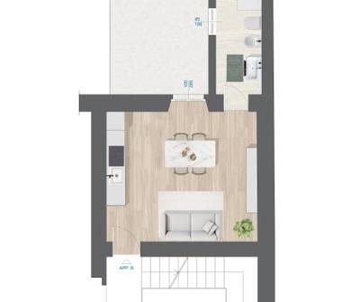 Monolocale in vendita a Bergamo, Zona Borgo Palazzo, via fantoni 30