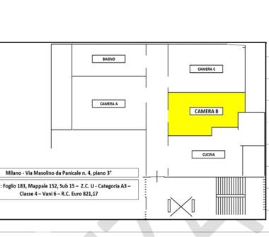 Porzione di casa in affitto a Milano, Zona Certosa, Via Masolino da Panicale 4