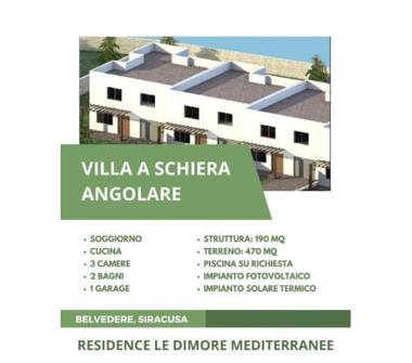 Villetta a schiera in vendita a Siracusa, Frazione Belvedere