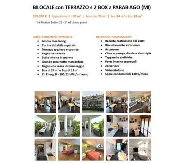 Bilocale in vendita a Parabiago (Milano), Via Rinaldo Bottini 29