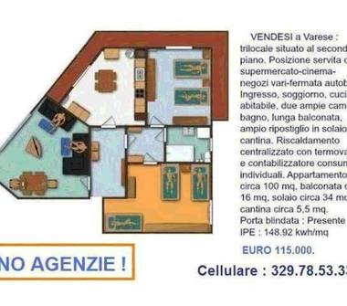 Trilocale in vendita a Varese (Varese)